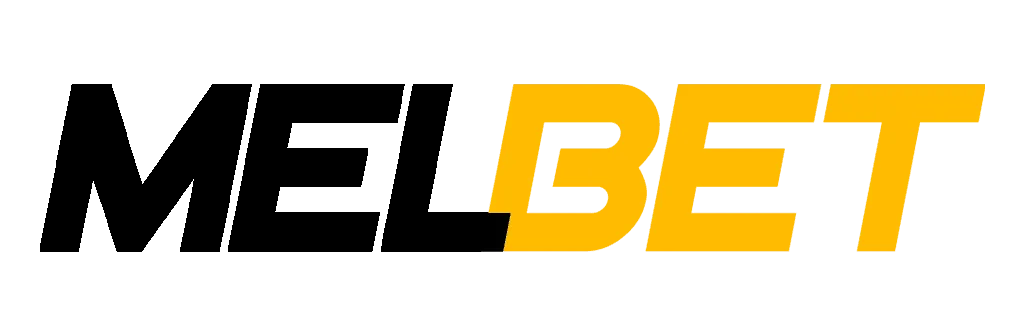 The MELBET logo features strong black and yellow lettering in a modern, italicized font on a transparent background, representing a leading online casino and sports betting platform.